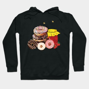 Nuts for Donuts & Yummy Honey | Food Hoodie